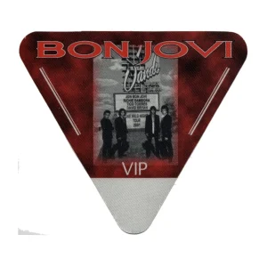 Bon Jovi 2001 One Wild Night Concert Tour VIP Backstage Pass