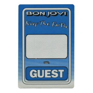 Bon Jovi 1993 Keep the Faith Concert Tour Guest Backstage Pass
