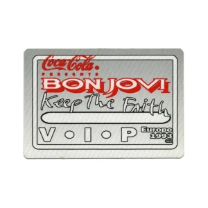 Bon Jovi 1993 Keep the Faith Concert Tour VIP Backstage Pass