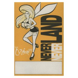 Ozzy Osbourne 1999 Black Sabbath Ozzfest Concert Tour Neverland Backstage Pass