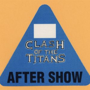 Slayer 1990 Clash of the Titans w/ Megadeth, Anthrax Concert Tour Backstage Pass