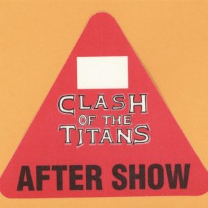 Slayer 1990 Clash of the Titans w/ Megadeth, Anthrax Concert Tour Backstage Pass