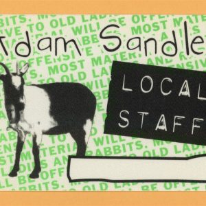 Adam Sandler 1997 Concert Tour LOCAL Backstage Pass
