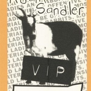 Adam Sandler 1997 Concert Tour VIP Backstage Pass
