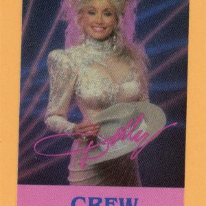 Dolly Parton 1987 Think About Love Tour CREW Backstage Pass