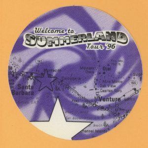 Everclear 1996 Summerland Concert Tour VIP Backstage Pass