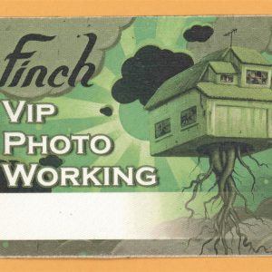 Finch 2005 Say Hello to Sunshine Concert Tour VIP Backstage Pass