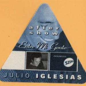 Julio Iglesias 2002 Entre Mi Gente Concert Tour AFTER SHOW Backstage Pass