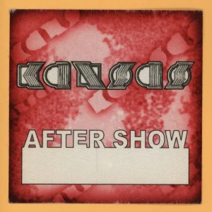 Kansas 2000 Masterworks Concert Tour AFTER SHOW Backstage Pass