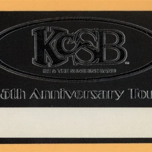 KC And The Sunshing Band 1999 25th Concert Tour Backstage Pass