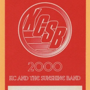 KC And The Sunshing Band 2000 25th Concert Tour Backstage Pass