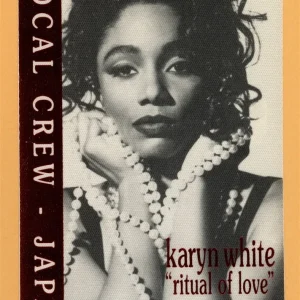 Karyn White 1992 Ritual of Love Concert Tour CREW Backstage Pass