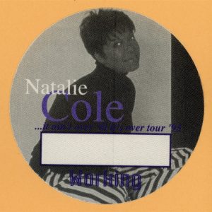 Natalie Cole 1995 Ain't Over 'Til It's Over Concert Tour WORKING Backstage Pass
