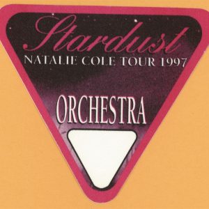 Natalie Cole 1997 Stardust Concert Tour ORCH Backstage Pass