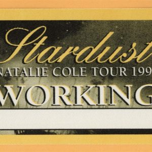 Natalie Cole 1997 Stardust Concert Tour WORKING Backstage Pass
