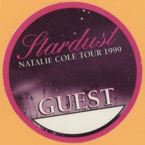 Natalie Cole 1999 Stardust Concert Tour GUEST Backstage Pass