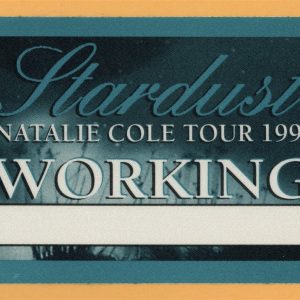 Natalie Cole 1999 Stardust Concert Tour WORKING Backstage Pass