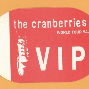 The Cranberries 1994 No Need to Argue Concert Tour VIP Backstage Pass