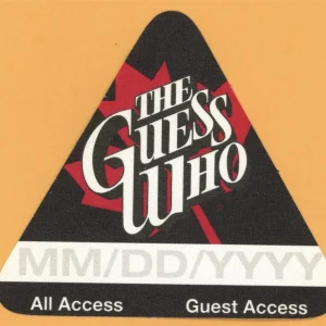 The Guess Who 2002 Running Back Thru Canada Concert Tour VIP Backstage Pass