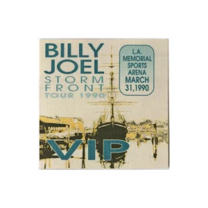 Billy Joel 1990 Storm Front Concert Tour VIP Backstage Pass