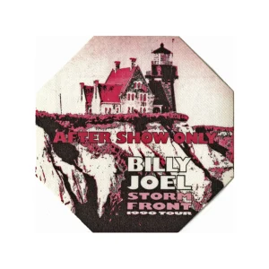 Billy Joel 1990 Storm Front Concert Tour After Show Backstage Pass