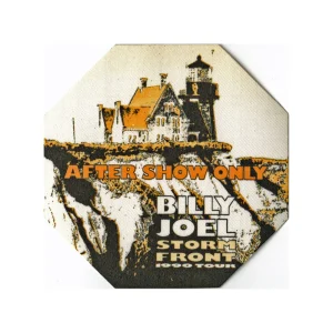 Billy Joel 1990 Storm Front Concert Tour After Show Backstage Pass