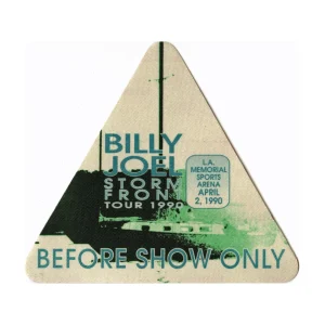 Billy Joel 1990 Storm Front Concert Tour Before Show Backstage Pass