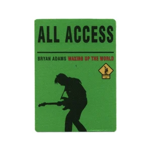 Bryan Adams 1991 Waking up the World Concert Tour All Access Backstage Pass
