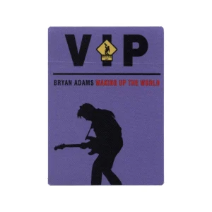 Bryan Adams 1991 Waking up the World Concert Tour VIP Backstage Pass