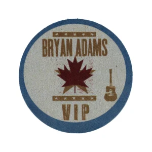 Bryan Adams 2009 Bare Bones Concert Tour VIP Backstage Pass