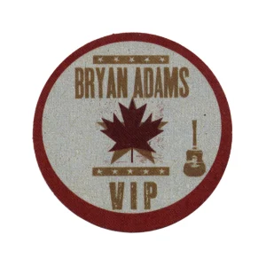 Bryan Adams 2009 Bare Bones Concert Tour VIP Backstage Pass