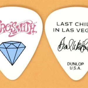 Aerosmith Brad Whitford Vintage Guitar Pick - Last Child in Las Vegas Tour