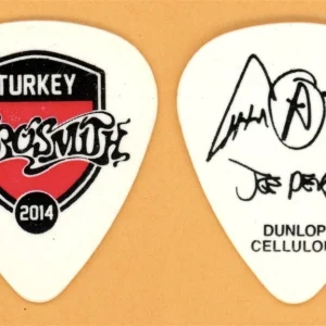 Aerosmith Joe Perry Authentic Original Guitar Pick - 2014 Tour Turkey