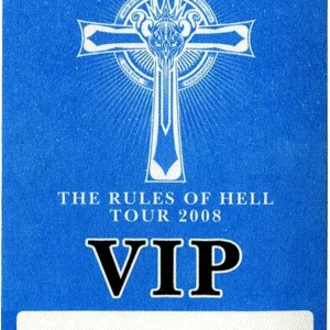 Black Sabbath 2008 The Rules of Hell Concert Tour VIP Backstage Pass