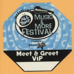 98 Degrees 2000 w/ Aaron Carter Nikelodeon Music & More Festival Backstage Pass