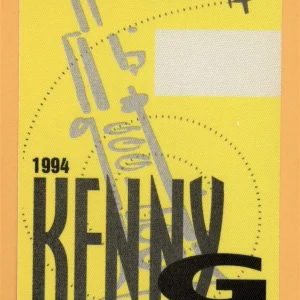 Kenny G 1994 Breathless Concert Tour BEFORE SHOW Backstage Pass