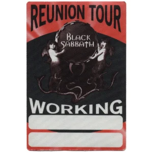 Black Sabbath 1999 Reunion Concert Tour Working Backstage Pass