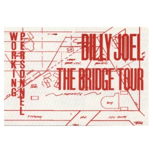 Billy Joel 1986 The Bridge Concert Tour Working Backstage Pass