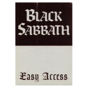 Black Sabbath 1995 Forbidden Concert Tour All Access Backstage Pass - Red Foil