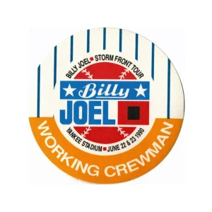 Billy Joel 1990 Storm Front Concert Tour Working Backstage Pass
