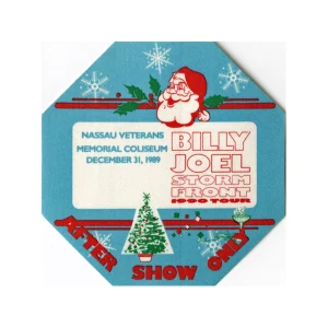 Billy Joel 1989 Storm Front Concert Tour After Show Backstage Pass
