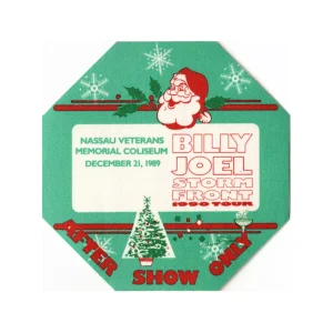Billy Joel 1989 Storm Front Concert Tour After Show Backstage Pass