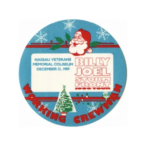 Billy Joel 1989 Storm Front Concert Tour Working Backstage Pass