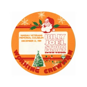 Billy Joel 1989 Storm Front Concert Tour Working Backstage Pass