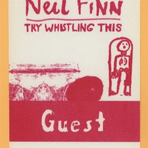 Neil Finn 1998 Crowded House Try Whistling This Tour GUEST Backstage Pass