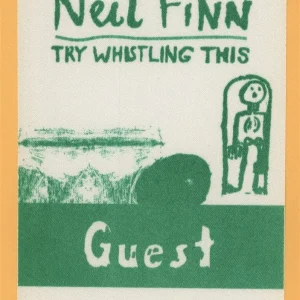 Neil Finn 1998 Crowded House Try Whistling This Tour GUEST Backstage Pass
