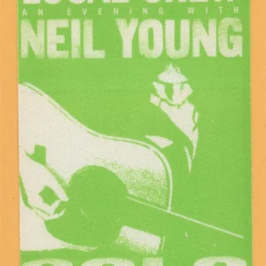 Neil Young 1999 Solo Concert Tour Backstage Pass