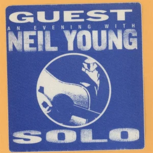 Neil Young 1999 Solo Concert Tour GUEST Backstage Pass