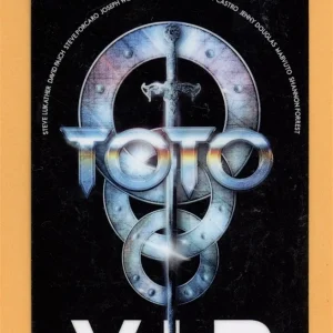 TOTO Concert Tour Laminated VIP Backstage Pass