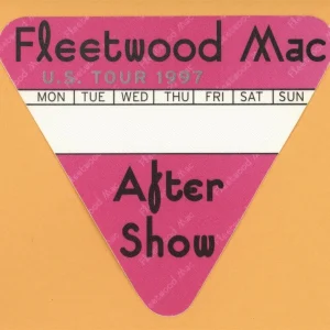 Fleetwood Mac 1997 The Dance Concert Tour AFTER SHOW Backstage Pass